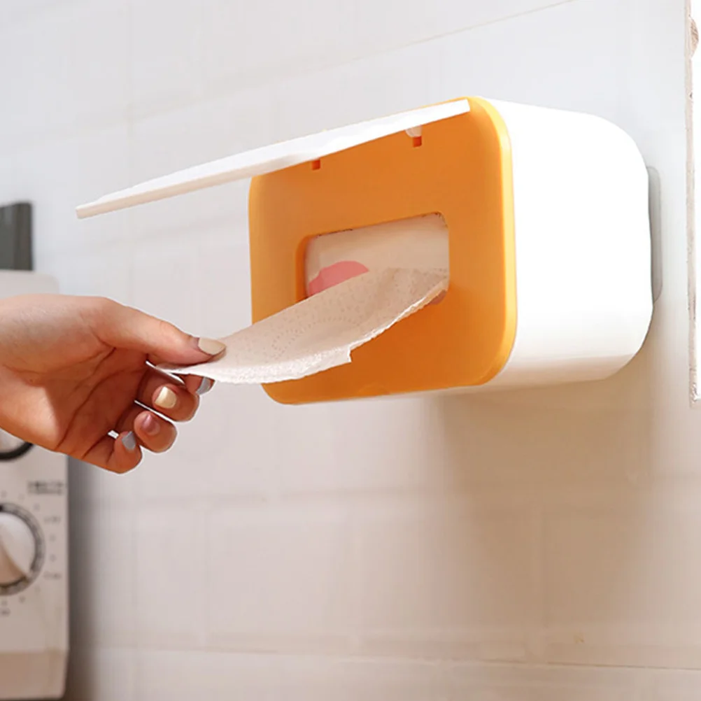 

Tissue Box Cover Holder Multifunction Storage Plastic Rectangular Holders Office
