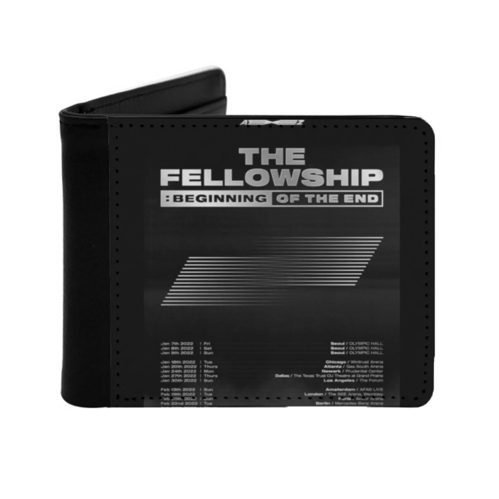 

Ateez World Tour 2022, персональный мужской кожаный кошелек The Fellowship Beginning Of The End Concert, кошелек для кредитных карт