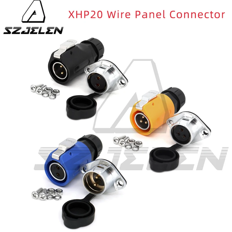 Hot Sale Rhombic Flange Male Female Wire Panel Connector Soldering Plug Socket XHP20 2-12Pins Conectores De Cables Eléctricos