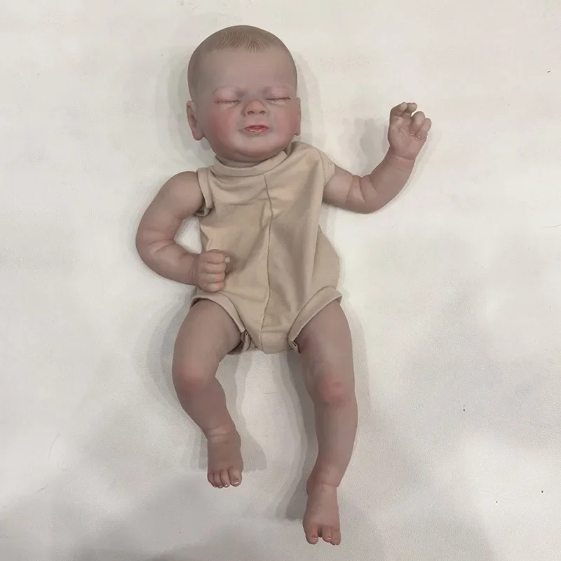 19 Zoll bereits bemalte Kits, sehr lebensechte Baby-Vito-Reborn-Puppenteile, handgefertigtes DIY-Spielzeug, handbemalte 3D-Haut mit sichtbaren Adern