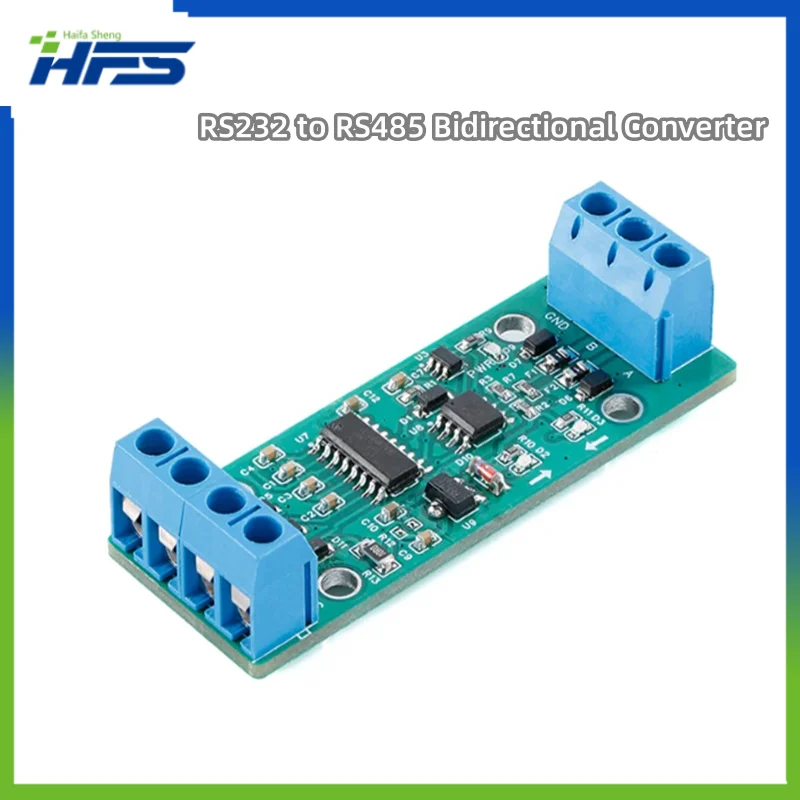 

RS232 to RS485 Bidirectional Converter Level Communication Protocol Serial Port Conversion Module