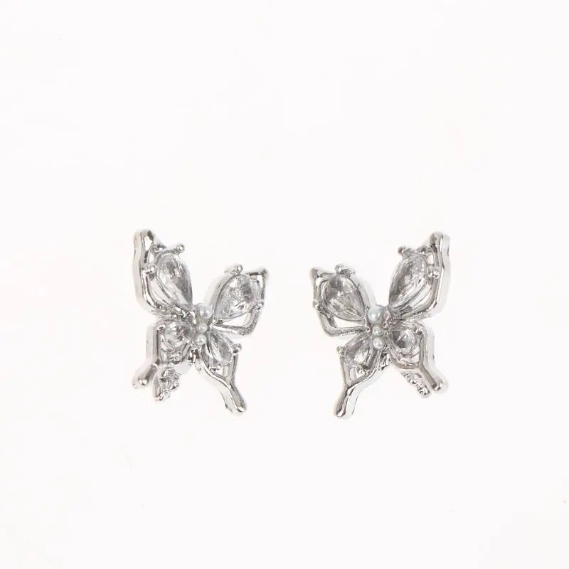 2pc Fashion Rhinestone Decor For Clip On Earbuds Open Ear Decorative Zirconia Earphone Accessories Removeable DIY Earphone Decor view 5