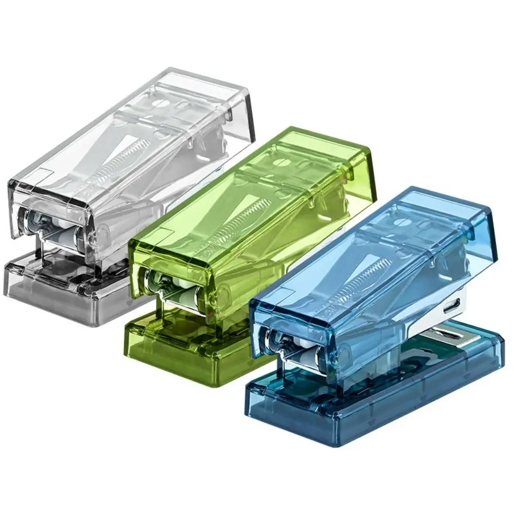 Мини-мини-степлер с 1000-скобами, набор прозрачных переплетов для бумаги, простые в использовании многофункциональные степлеры для бумаги, фиксация бумаги