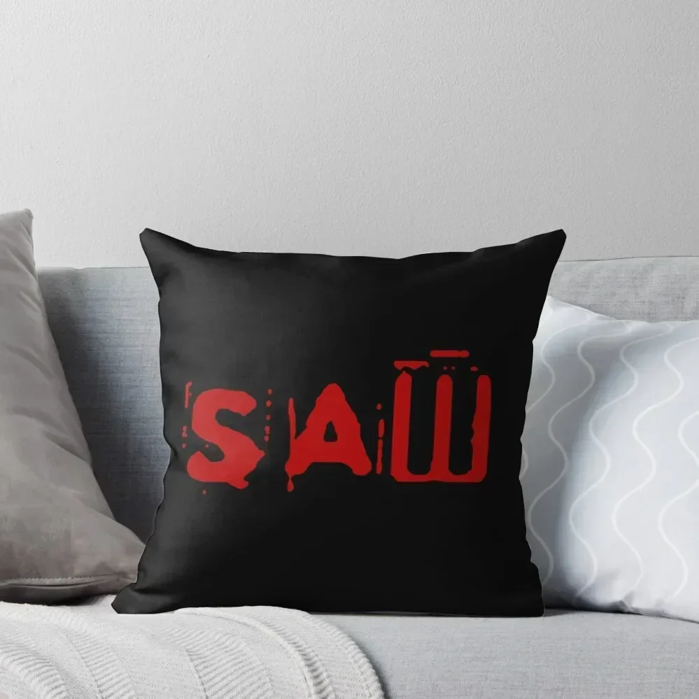 

Saw movie logo horror Throw Pillow bed pillows Decorative pillowcase Christmas Pillow Cases pillows decor home pillow