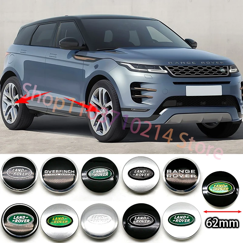 4Pcs ABS 62mm 63mm Car Wheel Center Cap Hub Cover Badge For Land Rover Freelander 2 L2 LF L319 L462 Range Sport Evoque Discovery