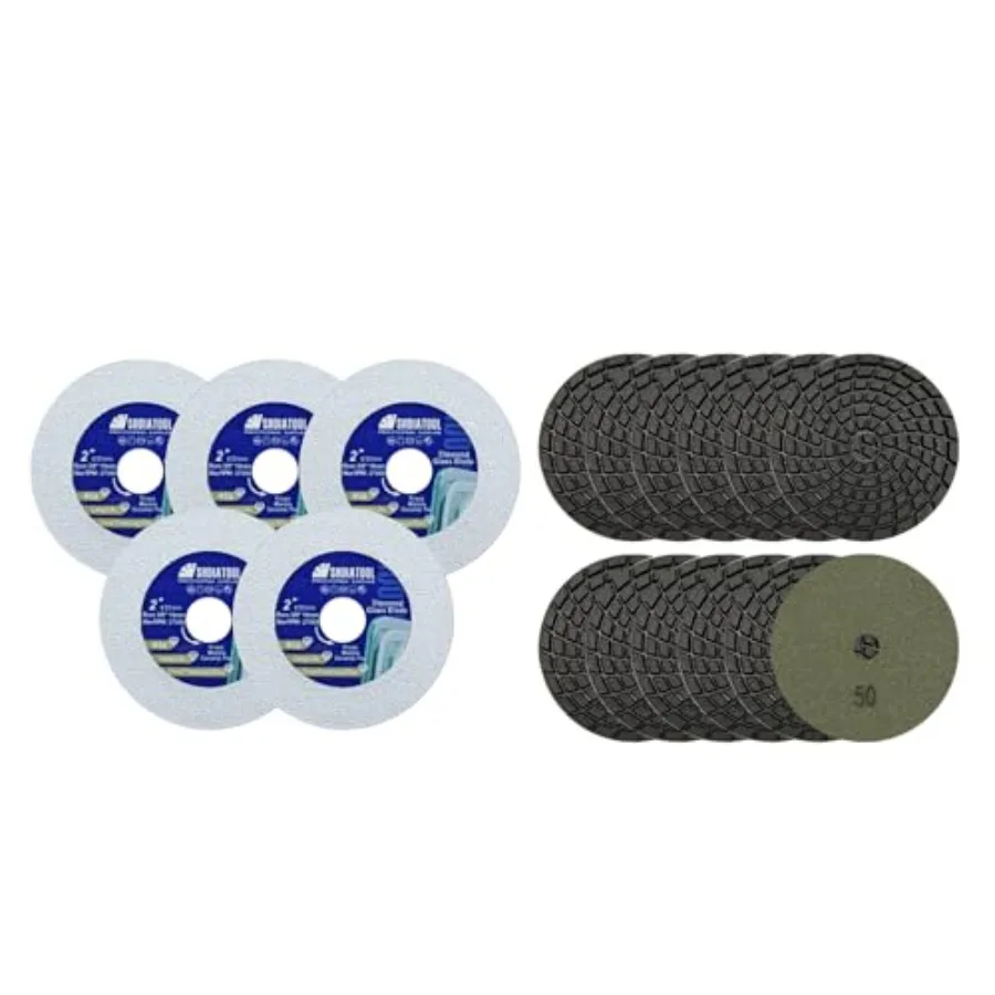 

Glass Diamond Cutting Disc 2-Inch Saw Blade Ultra-Thin Cut Off Wheel for Tile Ceramic Porcelain Marble 50mm 5 of Pack
