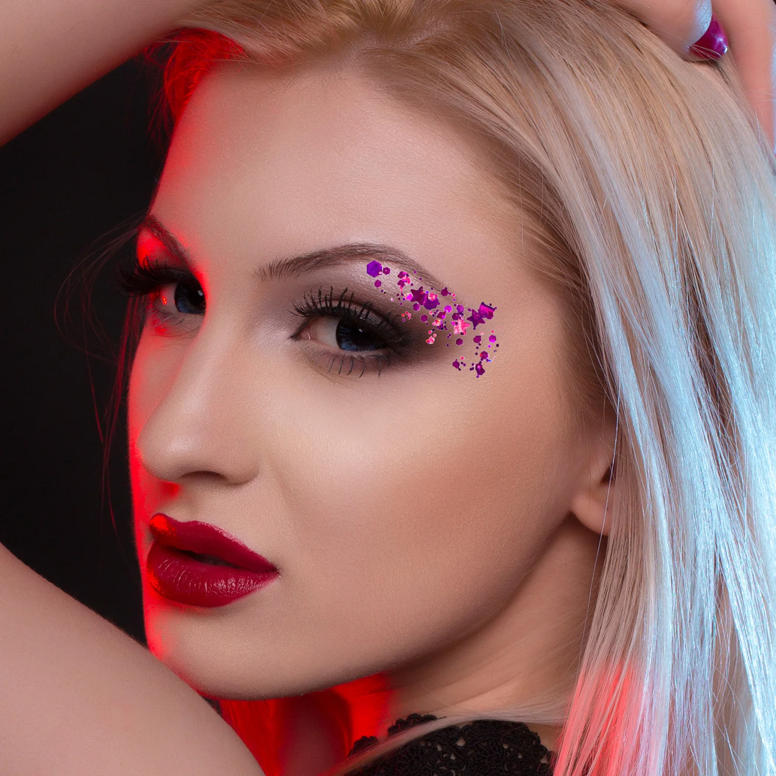 Juego de sombras de ojos con purpurina líquida, textura de Gel, resistente al agua, duradero, maquillaje facial y corporal, colores de lentejuelas brillantes, 4 Uds.