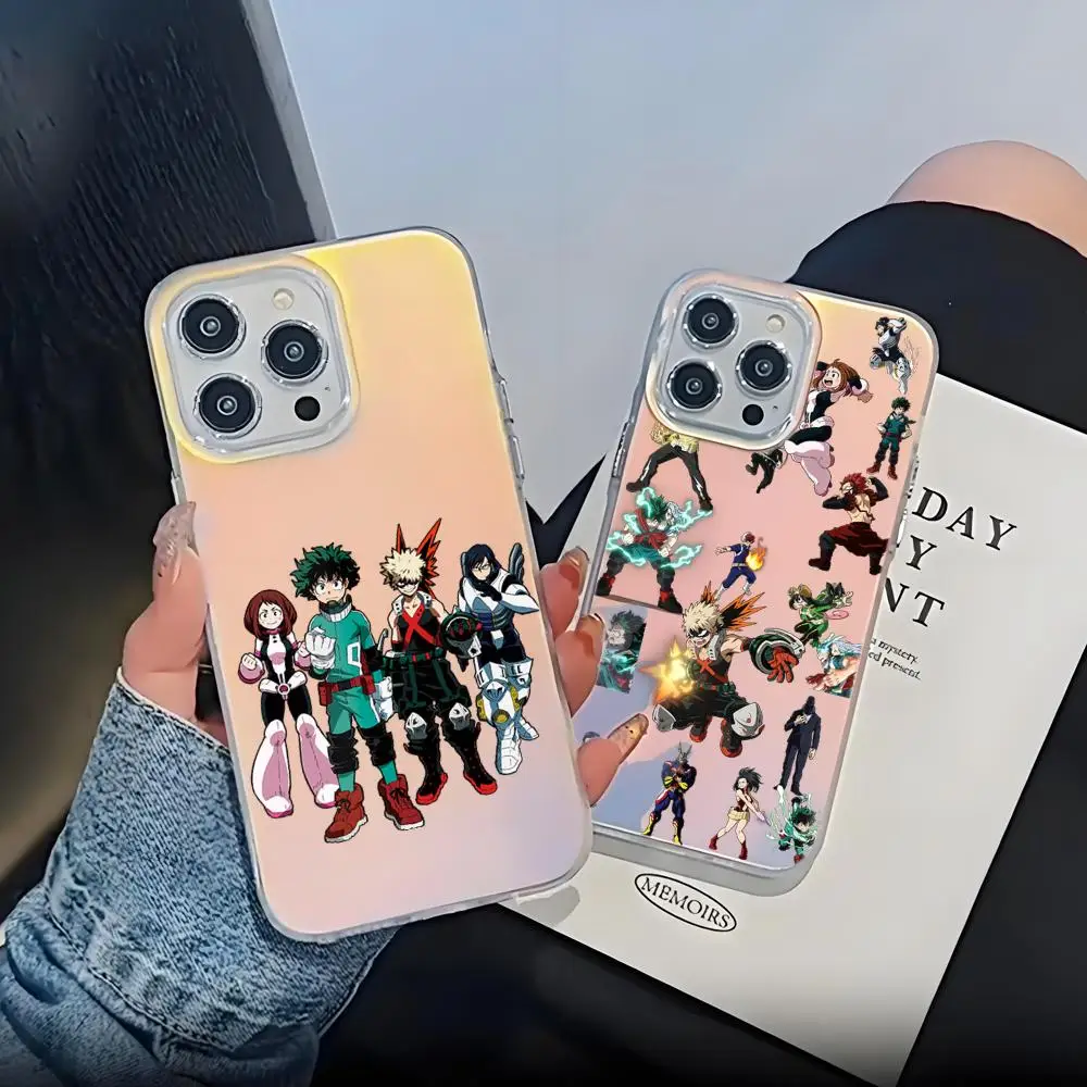 HD My Hero MHA Bakugou Katsuki Phone Case for Iphone 16 15 14 13 12 Mini 11 Pro Max 16E X XS XR 7 Plus 8 SE Colorful phone cases