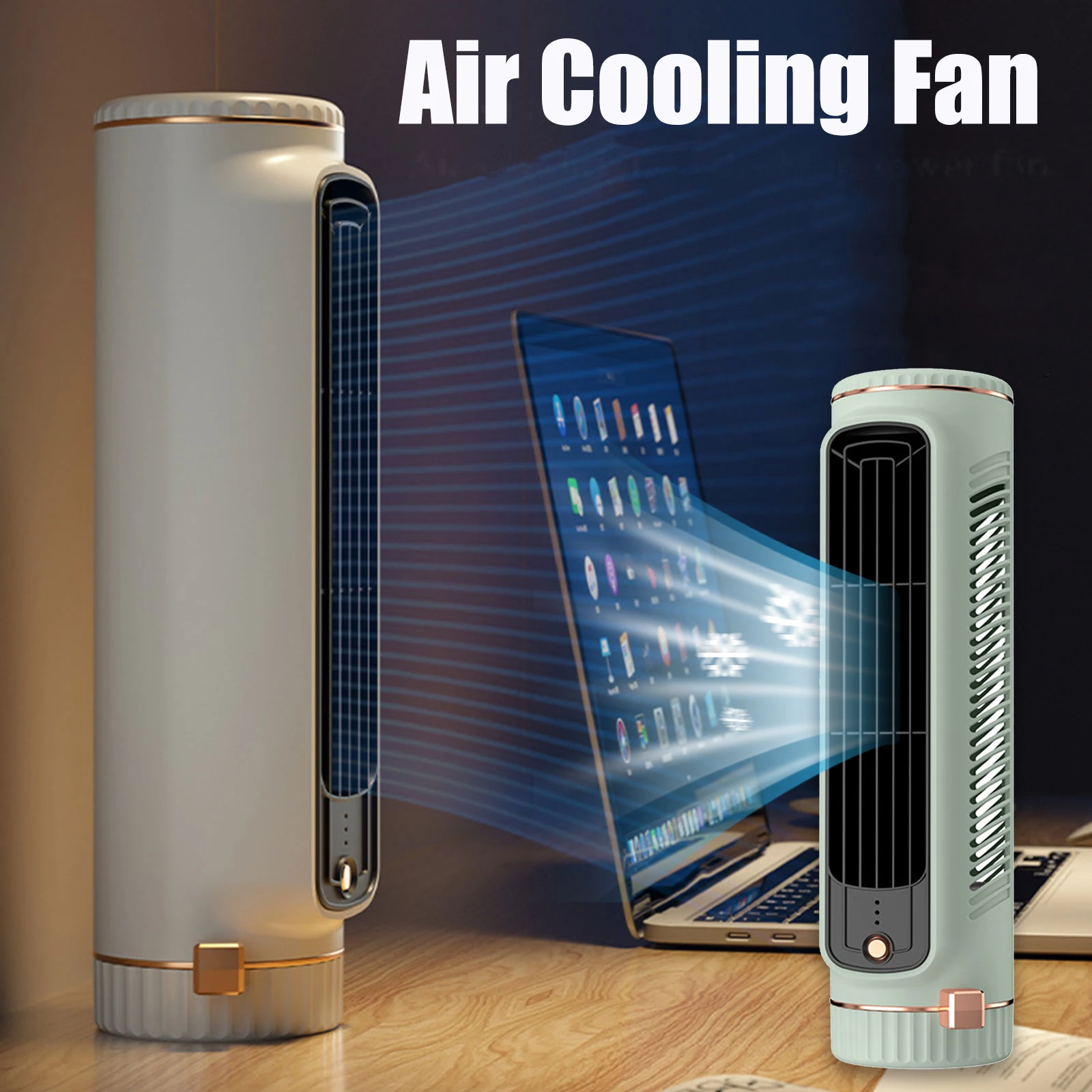 Air Cooling Fan Air Circulation Bladeless Fan Tower Fan Air Conditioner Air Cooler Fan Mute Adjustable Electric Standing Fan