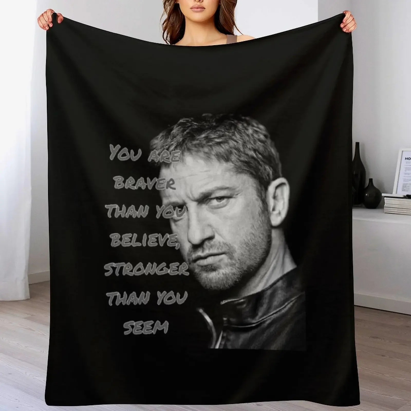 

Photo of Gerard butler Throw Blanket Cozy Sofa Blanket for TV Watching Napping