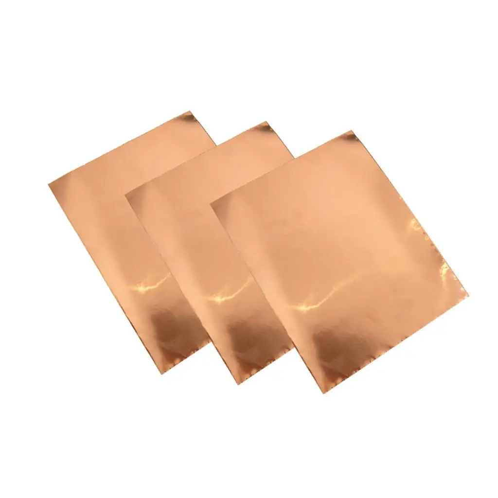 3 ชิ้นกีตาร์เทปทองแดง EMI เทปป้องกันสําหรับซ่อมไฟฟ้า 30x22.5 ซม