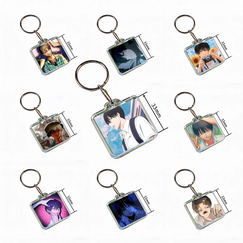 Anime Character Yoshiki Acrylic Keychain Handmade Hanging Ornaments Clothes Backpack Decoration Accessories Gifts with Friends
