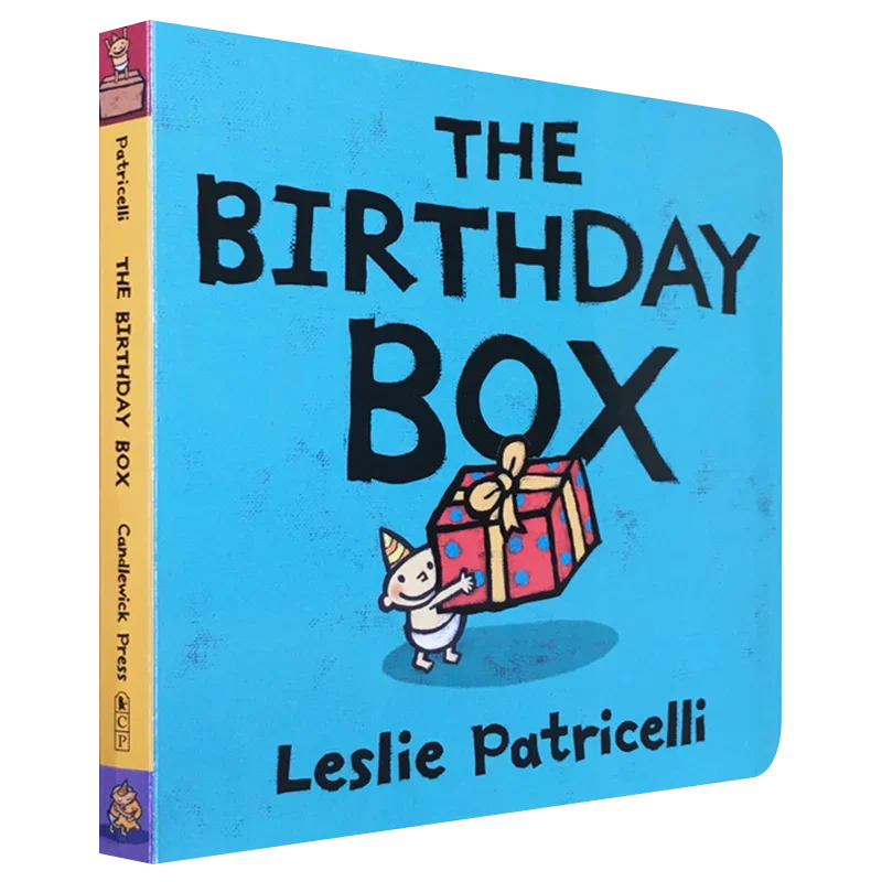 The Birthday Box, Leslie Patricelli, Libros infantiles para bebés de 1, 2 y 3 años, libro ilustrado en inglés, 9780763644499
