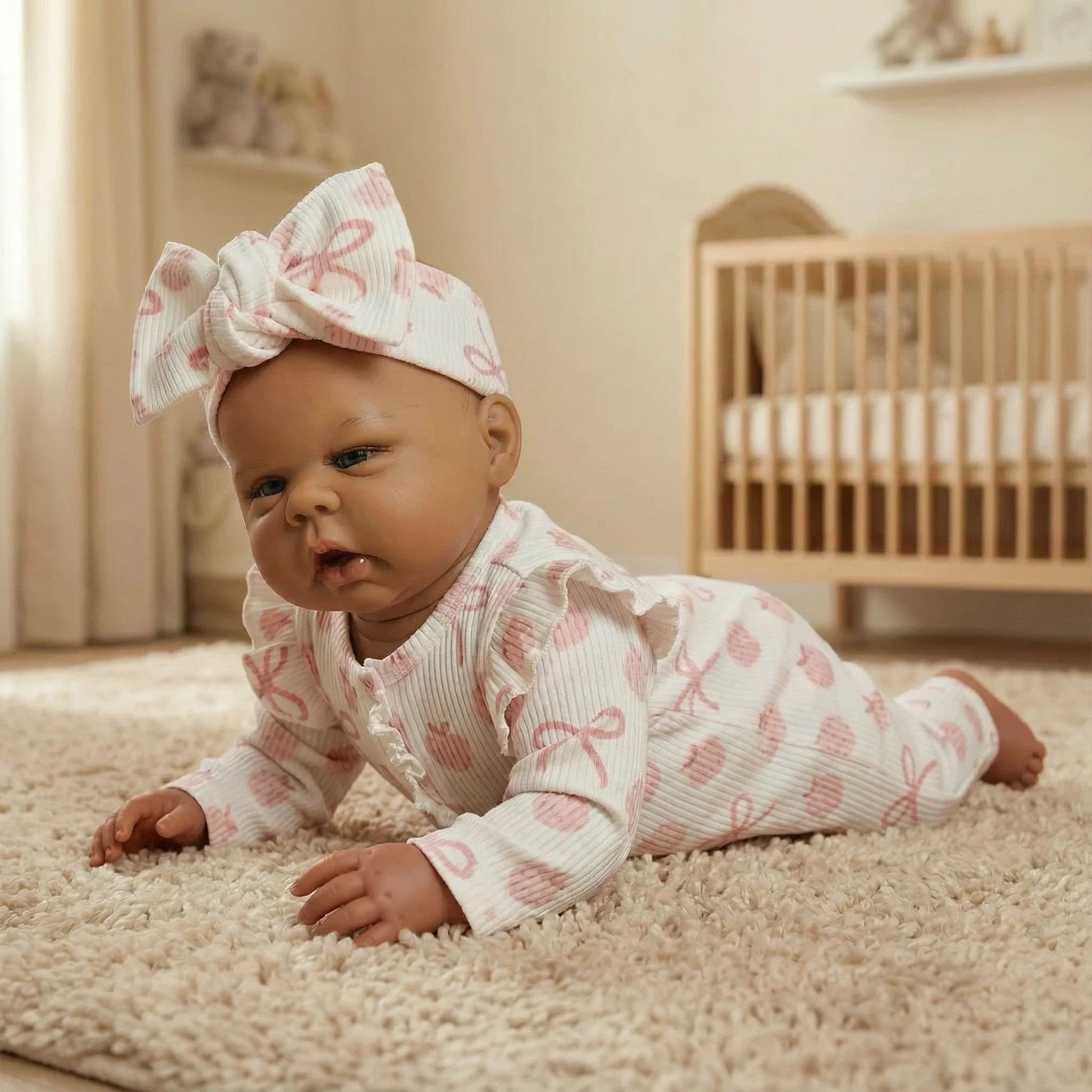 

Кукла NPK 22 дюйма для мальчиков — темно-коричневая кожа, высококачественная, ручная роспись, коллекционная художественная кукла Гунчи для детей