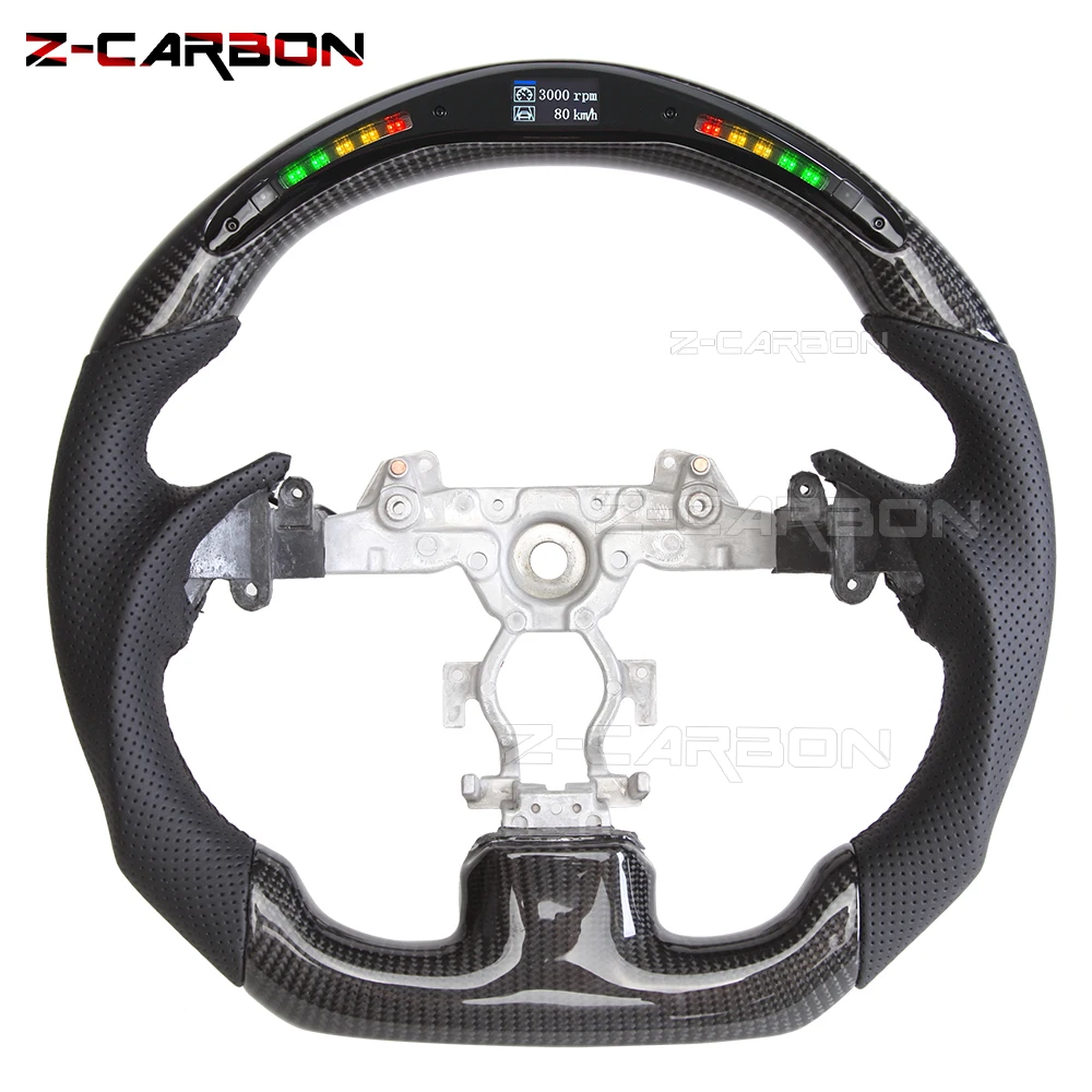 LED Steering Wheel Carbon Fiber For Infiniti G37 G37X 2008 2009 2010 2011 2012 2013 Car Modification Accessories Steering Wheel