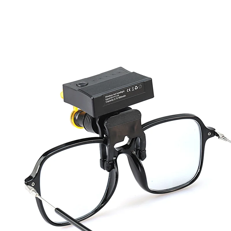 Wireless Portable 5W LED Headlight Clip Type  Oral Cavity Lamp For  Magnifying Glass US Plug 1 Piece-X64A
