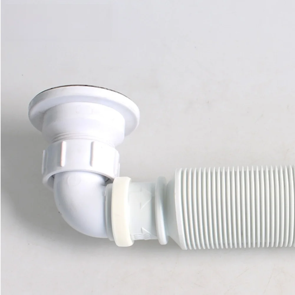 Kitchen Bathroom Basin Drain Pipe Bath Flexible Sink Sink Drain Hose Sink Basin Drain Pipe Washbasin Anti Clogging Drainage Pipe