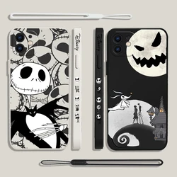 The Nightmare before Christmas Phone Case For iPhone 15 14 13 12 11 Pro Max Mini X XR XS SE 8 7 Plus Soft Liquid Silicone Cover