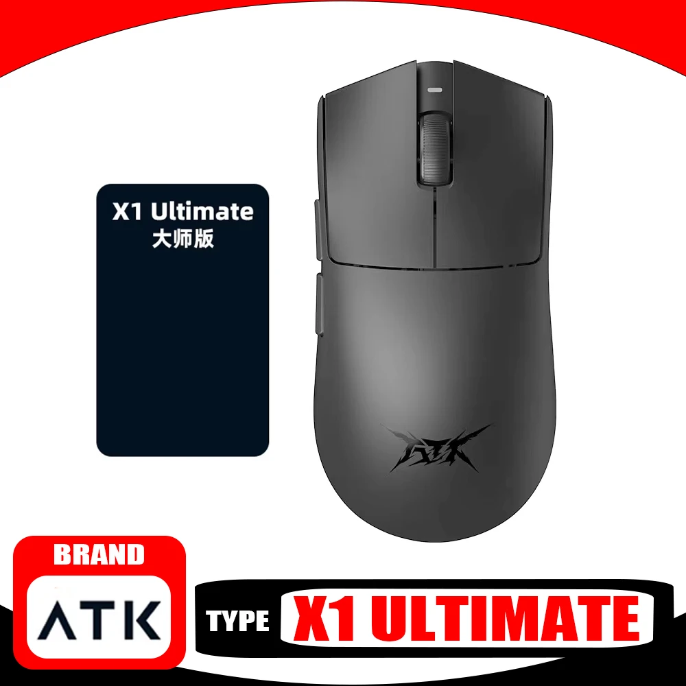 

New Atk Blazing Sky X1 Ultimate Wireless Mouse Double 8k Paw3950 Ultra Sensor Dual Mode Liekong Gaming Mouse Lightweight Gifts