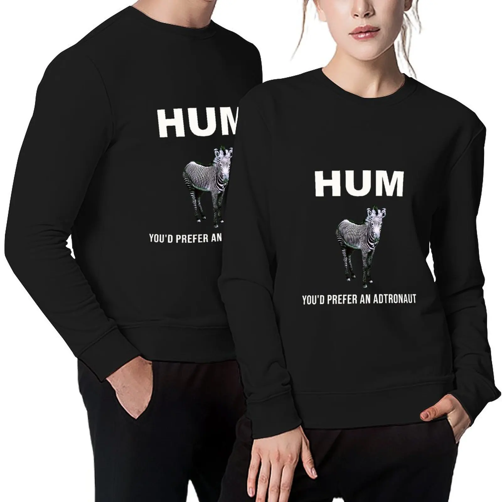

HUM You’d Prefer An Adtronaut Pullover tracksuit men autumn male clothes aesthetic clothing anime sweatshirt