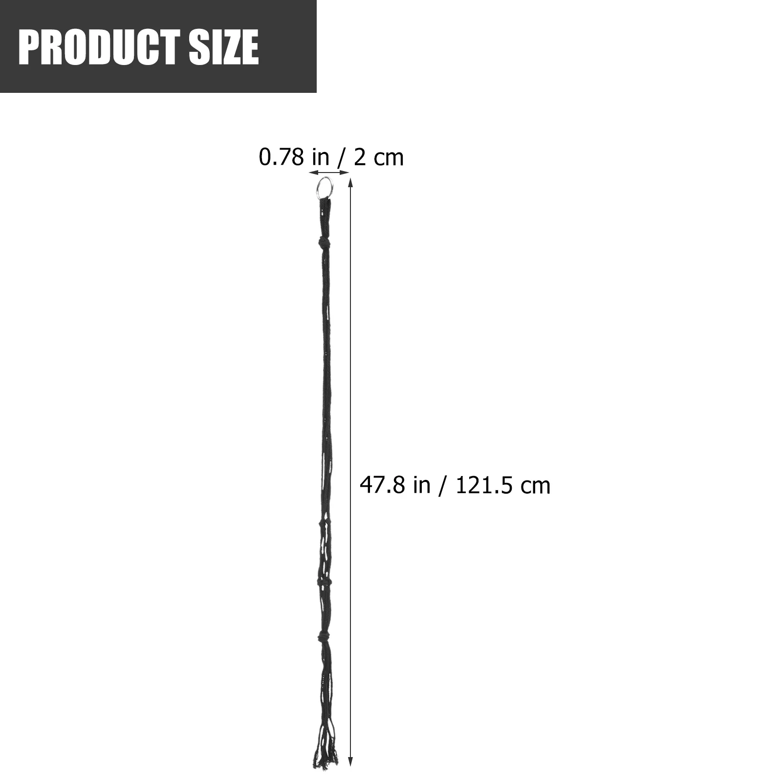 

6Pcs Hanging Planter Basket Flower Pot Hanger Macrame Wall Mount Plant Holder Woven Rope Net for Indoor Outdoor Use