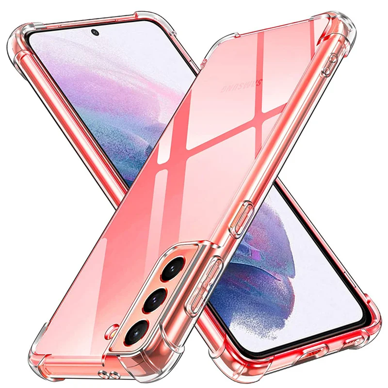 Soft Clear Case for S21+ Samsung S21 Plus Phone Cases S21 Ultra Shockproof Silicone Cover S21 FE Samsung Galaxy S 21 Plus Case