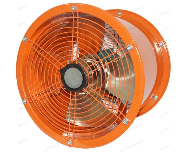 

Круглый вытяжной вентилятор для кухни 8/10/12 дюймов, мощный цилиндрический канальный вентилятор, бесшумный осевой промышленный вытяжной вентилятор высокой мощности