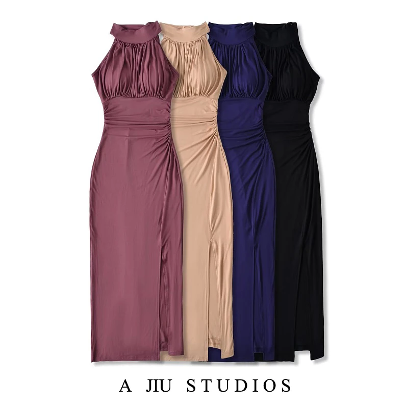 

Neline Pure Desire Sle Women's Dr Summer Ele Slim Fit Bodycon Beautiful Long Skirt Sexy Open Split Waist a