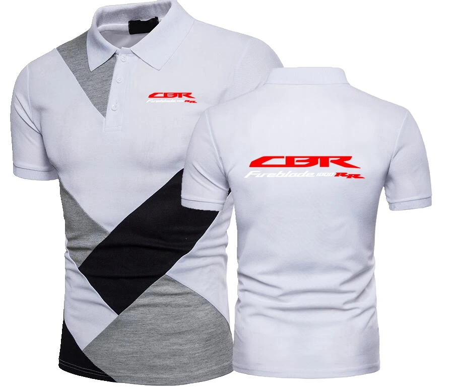 CBR 1000RR Splicing Polo Shirt Japan Motorbike CBR 1000 RR Fireblade Men Motorcycle Women Hondaes T-Shirt Polos F1 TShirt S-4XL