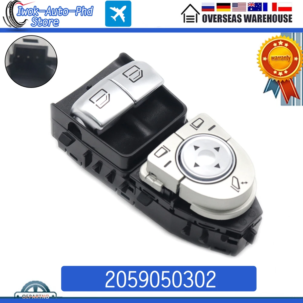 2059050302 New Electric Power Window Switch Control Button for Mercedes Benz Vito W447 2014 2015 2016-2021 A2059050302