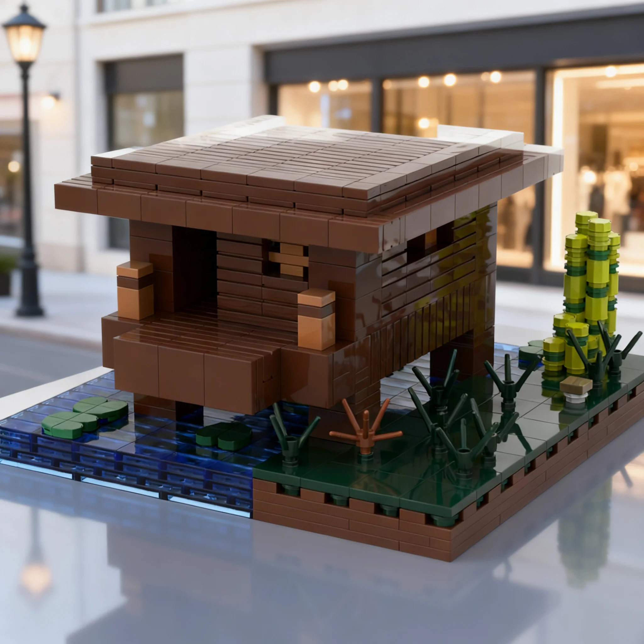 888pcs MOC Accurate Swamp Hut Model Building Blocks Toys Construction Christmas Gifts Idea DIY Creative Craft Art Education