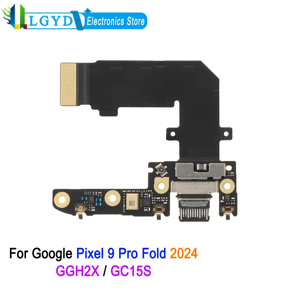 

USB Charging Port Flex Cable For Google Pixel 9 Pro Fold 2024, GGH2X / GC15S Phone Charging Port Repair Replacement Spare Part