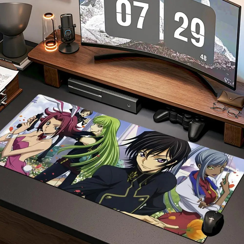 Code Geass Mouse Pad New Computer Home Mousepad XXL Desk Mats Natural Rubber Office Anti Slip Gaming Accessories pad