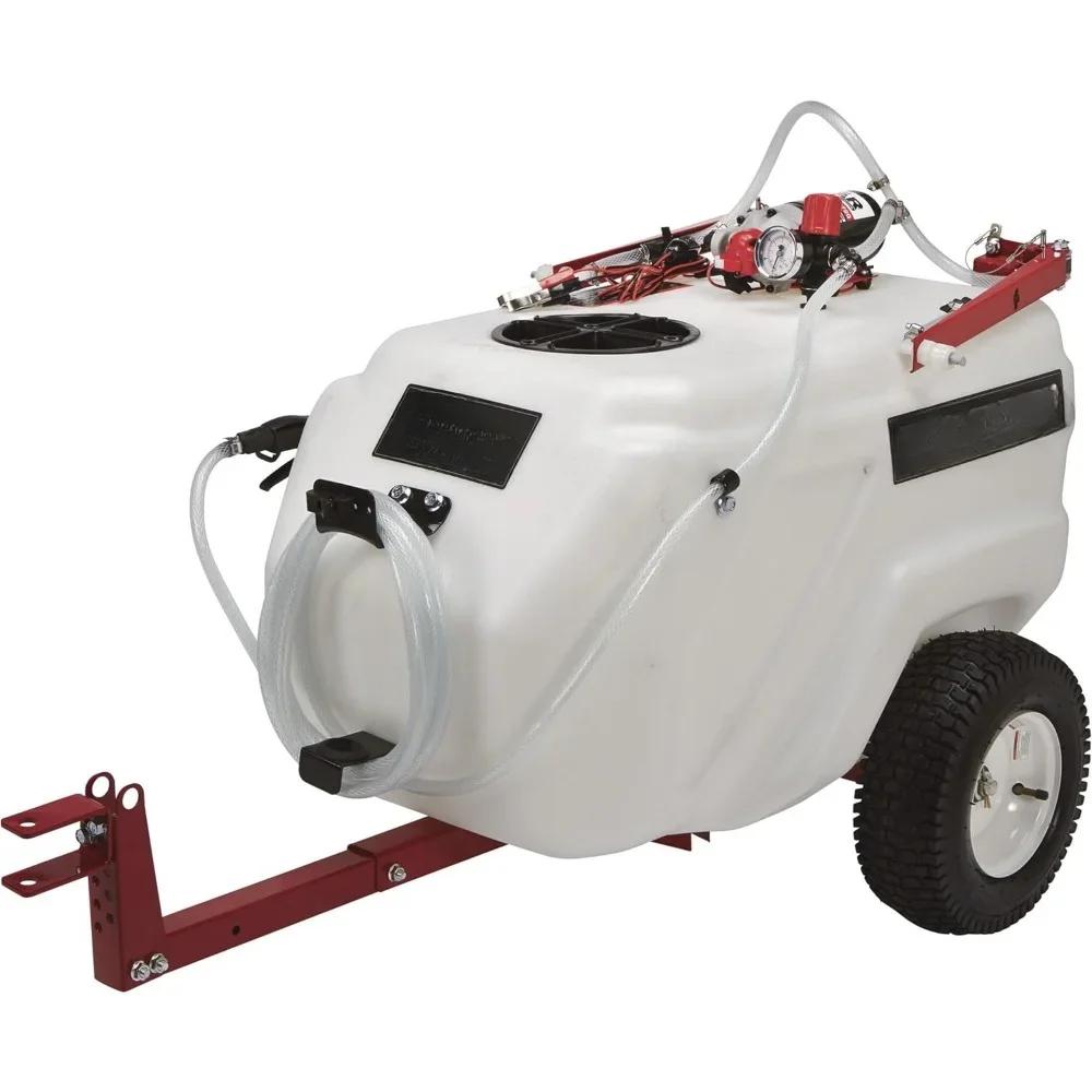 Trailer Boom Broadcast and Spot Sprayer - 31-Gallon Capacity, 2.2 GPM, 12 Volt DC 100% Continuous Duty Rating 70 PSI Max