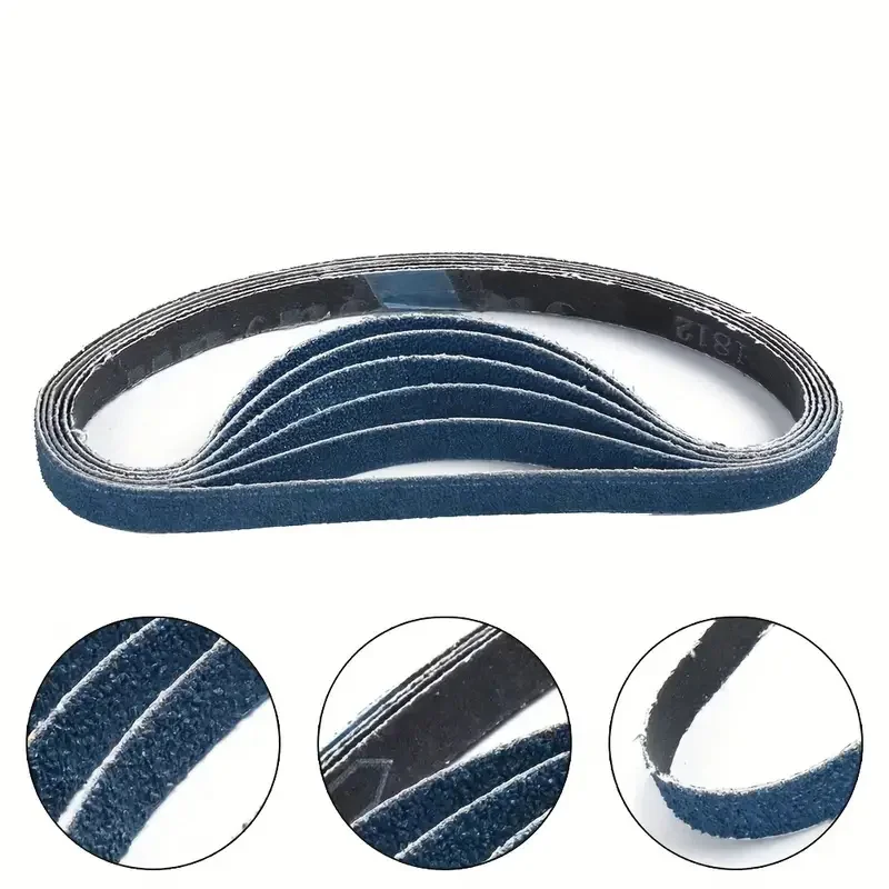 10/12pcs457*13mm correia de lixa de zircônia, 40/60/80/120 grão sortido, ferramenta de moagem de correia de lixa de metal para carpintaria