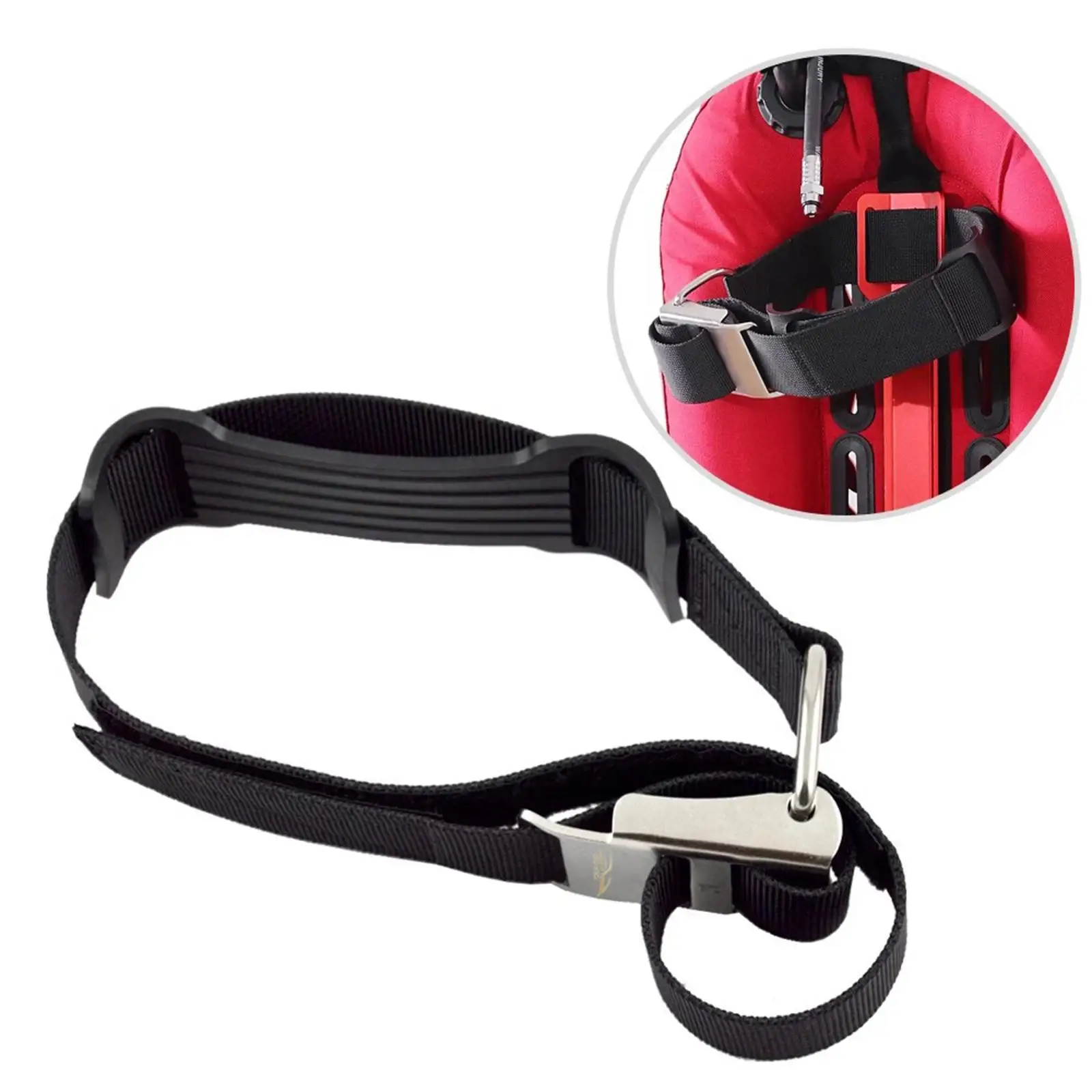 

Scuba Diving Tank Strap with Nonslip Pad Scuba Diving BCD Tank Band Scuba Tank Holder for Freediving Swimming Underwater Sports