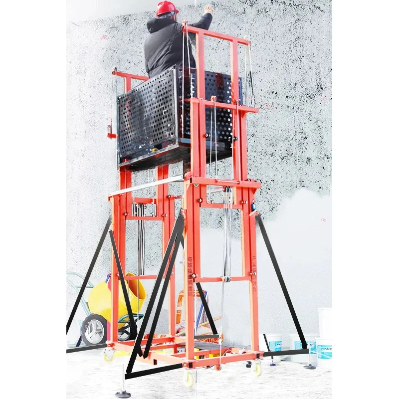 Scaffolding Mobile Automatic Lifting Platform Remote Control Lift Indoor Outdoor Decoration Hoist Folding