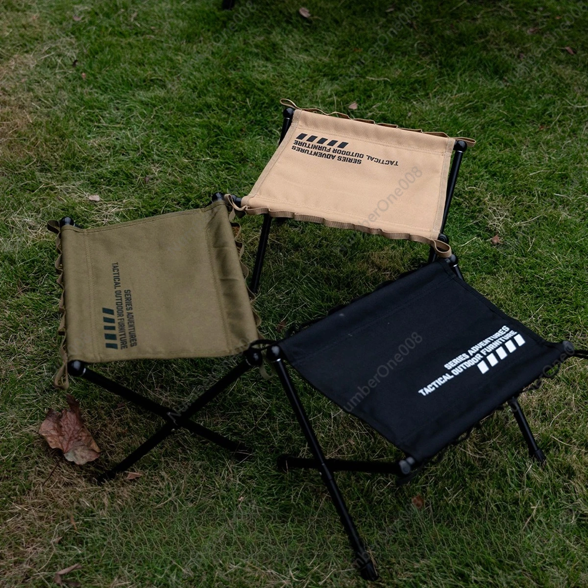 مقعد تكتيكي قابل للطي مع حقيبة حمل، مقعد محمول عالي التحمل للتخييم العسكري، كرسي مدمج متين للاستخدام الخارجي #2