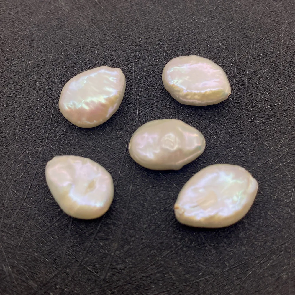 A Grade Natural Freshwater Pearl Irregular Drop Shape Beads 12x15mm Charm DIY Necklace Bracelet Earring Jewelry Accessories 1Pcs