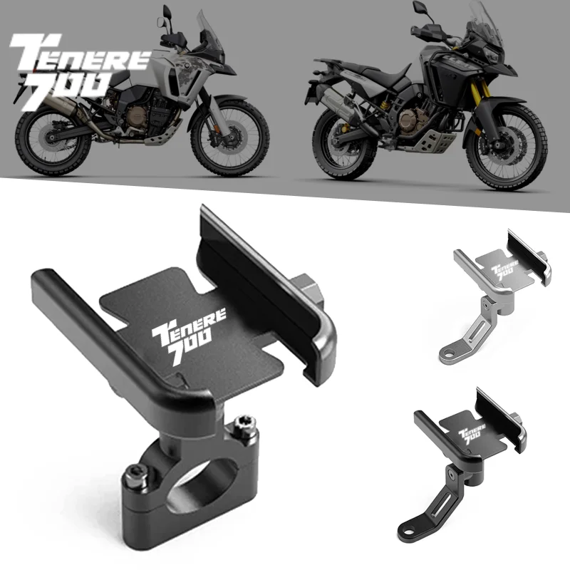 

For YAMAHA TENERE 700 Tenere700 XTZ 700 T700 2020 2021 Motorcycle Mobile Phone Holder GPS Navigator Mirror Handlebar Bracket