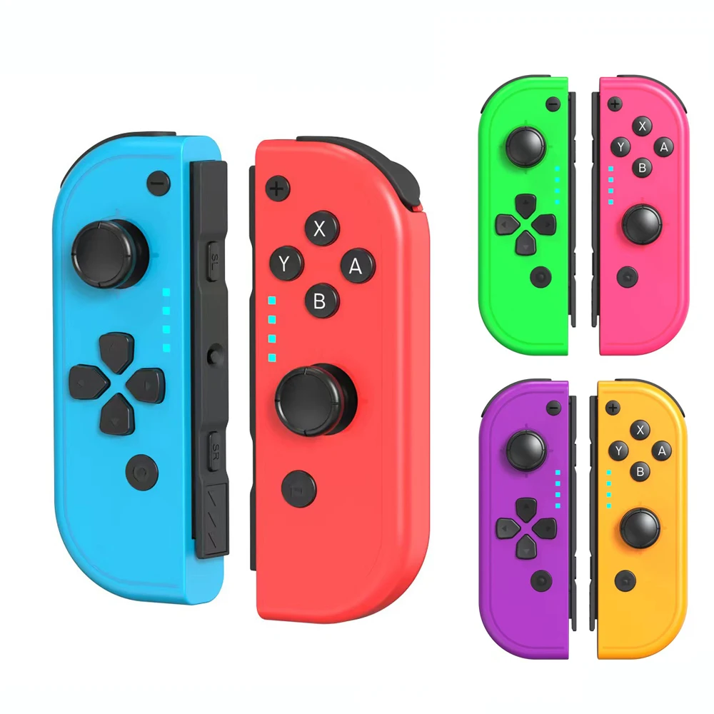 Joycons-mando inalámbrico para Switch/Lite/OLED, JoyPad con detección de movimiento, giroscopio de seis ejes, vibración Dual