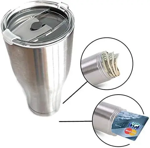 

Home Creative Stainless Steel Hidden Bottom Storage Collection Tool Convenient Money Storage Bottle