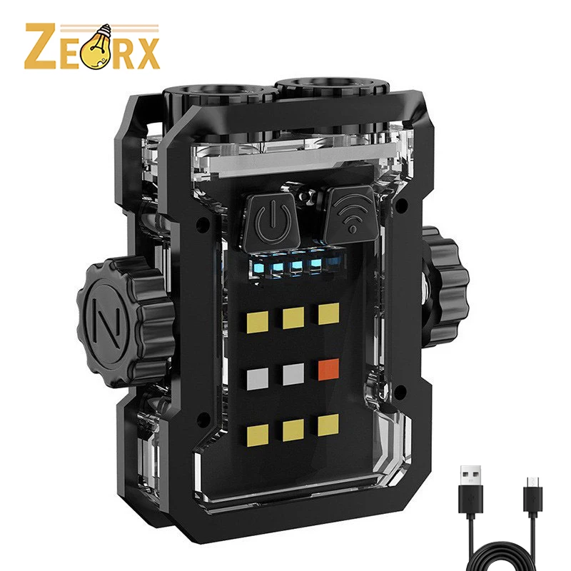 

Waterproof Keychain Flashlight 600mah Rechargeable Keychain Work Light Led Magnetic Flashlights, 6 Brightness Levels