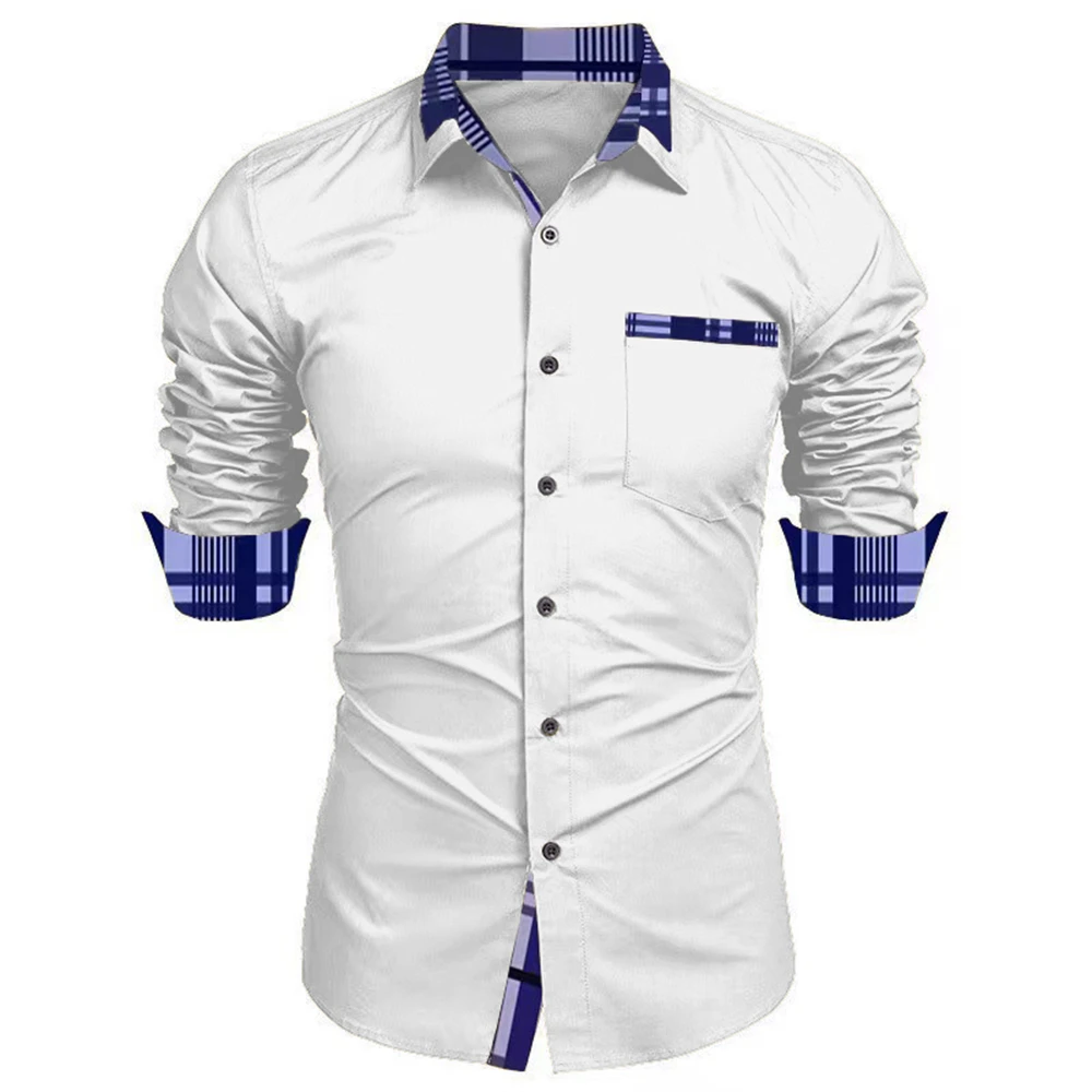 Men\'s Long Sleeve Shirt Formal Shirt Business Casual High Quality Casual Non-ironing Anti-wrinkle Lapel Men\'s Clothing