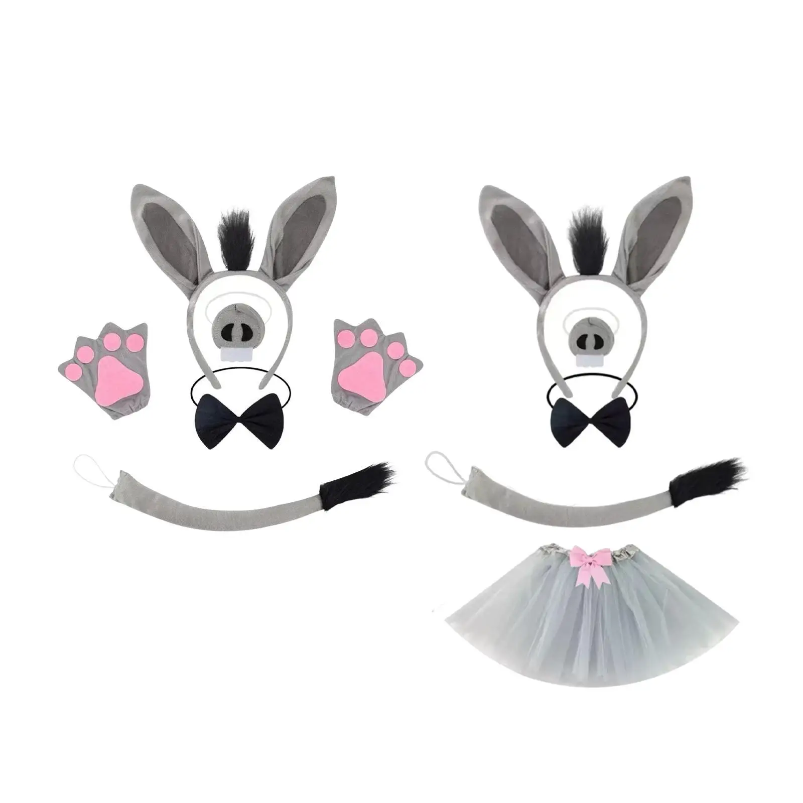 

Donkey Costume Accessories Set Cute Animal Costume Set for Stage Performance