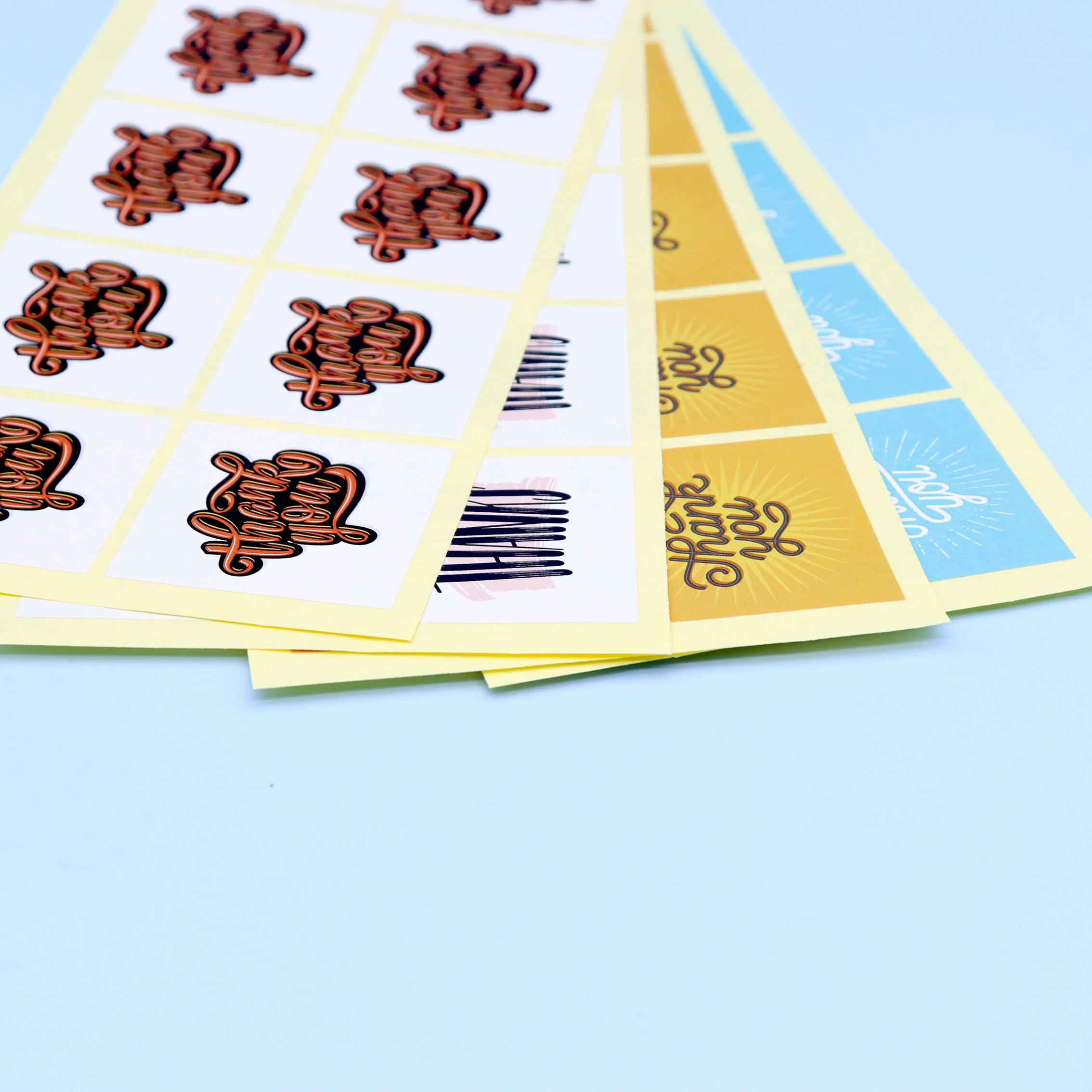 Thank You Stickers Seal Labels 50-500pcs Decoration Sticker For Handmade Wedding Gift Scrapbooking for Envelope and Package Seal