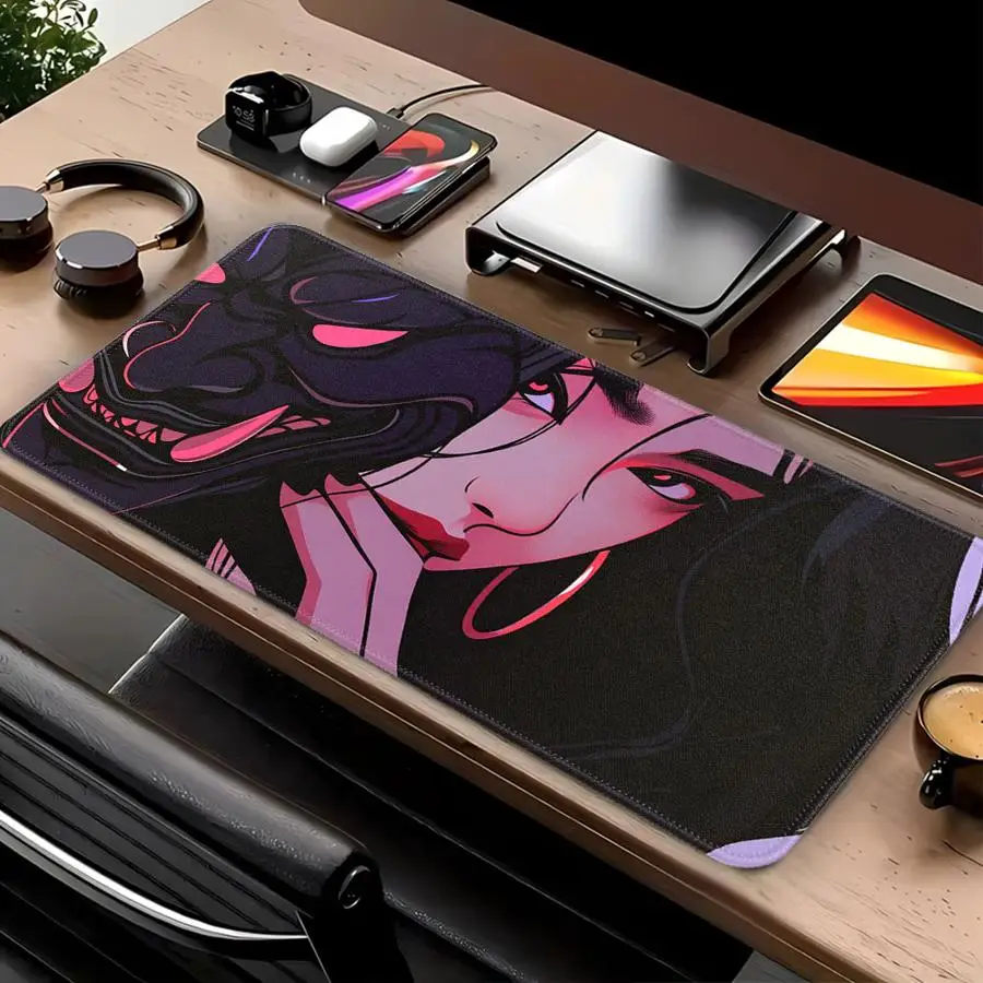 

Japanese Demon Girl overlock Mouse Pad Keyboard Computer Laptop Pad Game Console Pad Desk accessories XXL office Pad