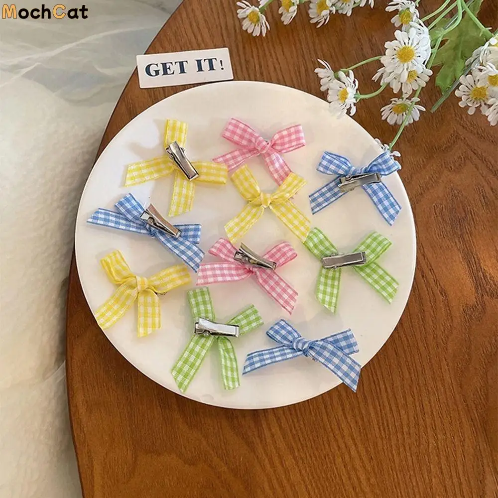 

Retro Duckbill Clip Bow Small Hairpin Mini Children's Hair Clip Korean Style Headwear Bowknot Hairpin Female Hair Accessories