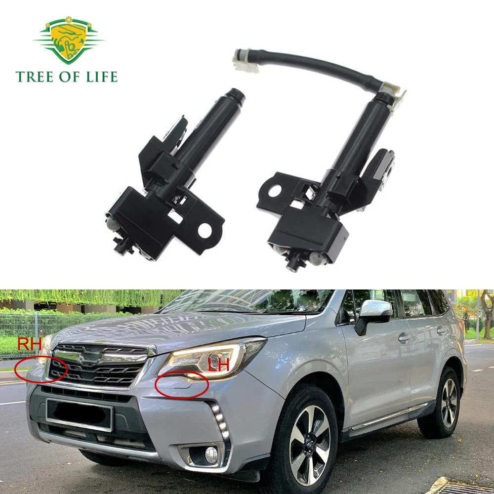 For Subaru Forester 4 2012–2018 S13 SJ (SJH, SJ5, SJ9, SJD, SJG）Front Headlight Washer Nozzle Cover Headlamp Water Spray Jet