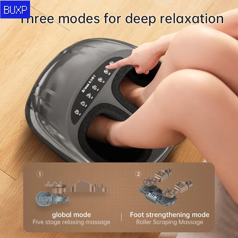 

Hot Compression Electric Foot Massager Heating Therapy Shiatsu Kneading Roller Muscle Relaxation Pain Relief Foot Spa Machines